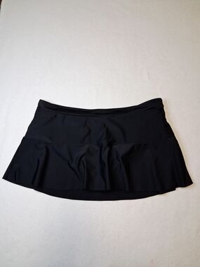 Cactus Black Swim Skirt Bikini Bottom